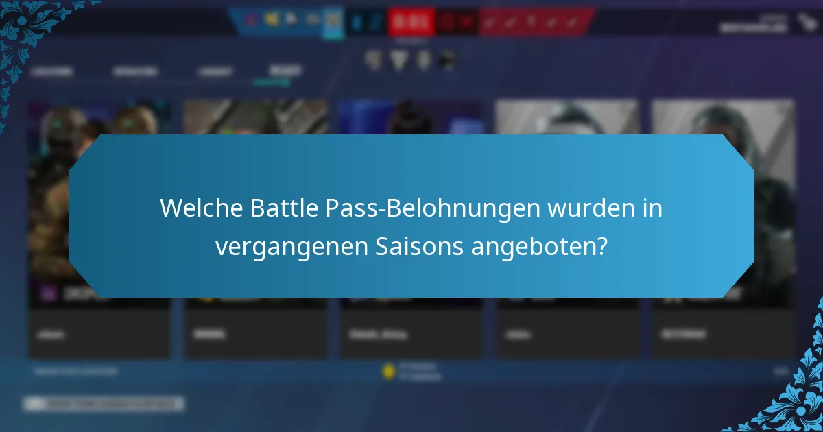 Was sind die Trends bei Battle Pass-Belohnungen im Laufe der Zeit?